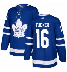 Mens Adidas Toronto Maple Leafs 16 Darcy Tucker Premier Royal Blue Home NHL Jersey 