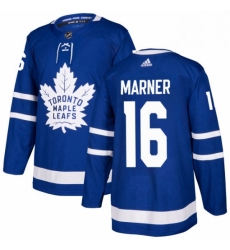 Mens Adidas Toronto Maple Leafs 16 Mitchell Marner Premier Royal Blue Home NHL Jersey 
