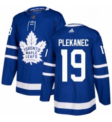 Mens Adidas Toronto Maple Leafs 19 Tomas Plekanec Authentic Royal Blue Home NHL Jerse