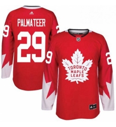 Mens Adidas Toronto Maple Leafs 29 Mike Palmateer Authentic Red Alternate NHL Jersey 