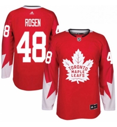 Mens Adidas Toronto Maple Leafs 48 Calle Rosen Premier Red Alternate NHL Jersey 