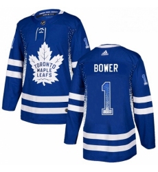 Mens Adidas Toronto Maple Leafs 7 Lanny McDonald Authentic Blue Drift Fashion NHL Jersey 
