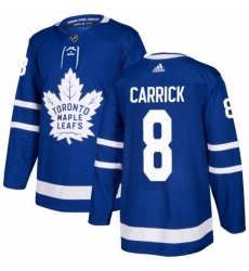 Mens Adidas Toronto Maple Leafs 8 Connor Carrick Authentic Royal Blue Home NHL Jersey 