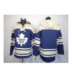 NHL Jerseys Toronto Maple Leafs blank blue-cream[pullover hooded sweatshirt]