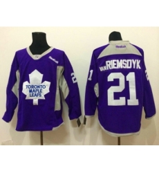 NHL Toronto Maple Leafs #21 vanRiemsdyk purple Jerseys