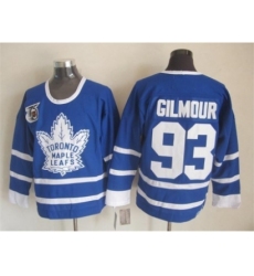 NHL Toronto Maple Leafs #93 gilmour blue Jerseys[m&n 75th]