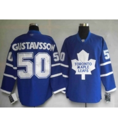 Pittaburgh Toronto Maple Leafs 50 GUSTAVSSON blue