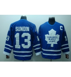 Toronto Maple Leafs 13 Sundin Blue Jerseys C patch