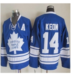 Toronto Maple Leafs #14 Dave Keon Blue CCM Throwback Third Stitched NHL Jersey