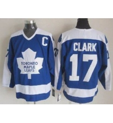 Toronto Maple Leafs #17 Wendel Clark 1978 CCM Vintage Throwback Blue NHL Jerseys