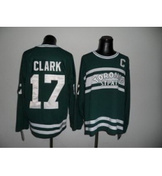 Toronto Maple Leafs 17 Wendel Clark green jersey