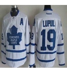 Toronto Maple Leafs 19 Joffrey Lupul White NHL Jerseys A Patch