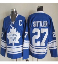 Toronto Maple Leafs #27 Darryl Sittler Blue CCM Throwback Third Stitched NHL Jersey