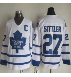 Toronto Maple Leafs #27 Darryl Sittler White CCM Throwback Stitched NHL Jersey