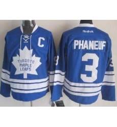 Toronto Maple Leafs 3 Dion Phaneuf Blue NHL Jerseys
