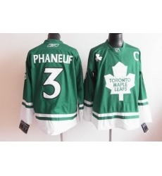Toronto Maple Leafs #3 Phaneuf green C patch jerseys
