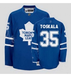 Toronto Maple Leafs 35 Vesa Toskala Blue Jersey