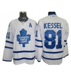 Toronto Maple Leafs 81# Phil Kessel White Jersey With A Patch