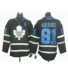 Toronto Maple Leafs #81 Phil Kessel black ice jerseys A patch