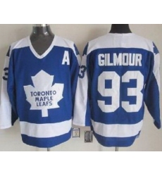 Toronto Maple Leafs #93 Doug Gilmour 1978 CCM Vintage Throwback Blue NHL Jerseys
