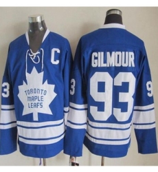 Toronto Maple Leafs #93 Doug Gilmour Blue CCM Throwback Third Stitched NHL Jersey