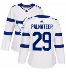 Womens Adidas Toronto Maple Leafs 29 Mike Palmateer Authentic White 2018 Stadium Series NHL Jersey 