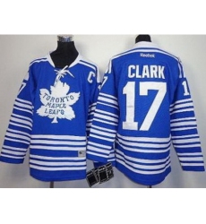 Kids Toronto Maple Leafs 17 Wendel Clark Blue NHL Jerseys