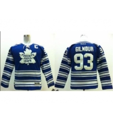 Kids Toronto Maple Leafs 93 Doug Gilmour 2014 Winter Classic Blue NHL Jersey