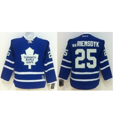 Maple Leafs #25 James Van Riemsdyk Blue Home Stitched Youth NHL Jersey