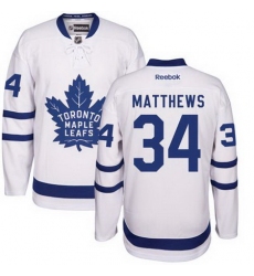 Maple Leafs #34 Auston Matthews White Road Stitched Youth NHL Jersey