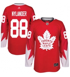 Youth Maple Leafs 88 William Nylander Red Team Canada Authentic Stitched Hockey Jersey