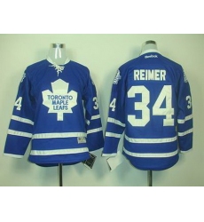 Youth Toronto Maple Leafs 34# REIMER BLUE JERSEY