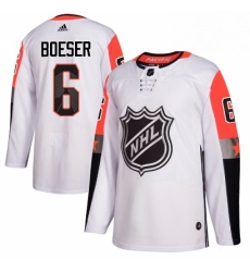 Mens Adidas Vancouver Canucks 6 Brock Boeser Authentic White 2018 All Star Pacific Division NHL Jersey 