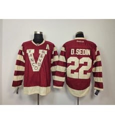 NHL Jerseys Vancouver Canucks #22 d.sedin red[patch A]