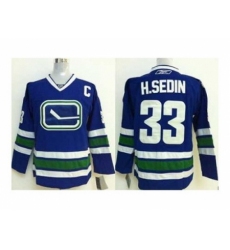 NHL Jerseys Vancouver Canucks #33 H.sedin blue[2014 new][patch C]