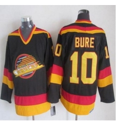 Vancouver Canucks #10 Pavel Bure Black Gold CCM Throwback Stitched NHL Jersey