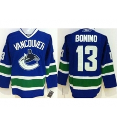 Vancouver Canucks #13 Nick Bonino Blue Stitched Jersey