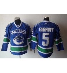 Vancouver Canucks 5 Ehrhoff blue Jerseys