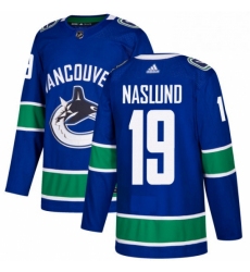 Youth Adidas Vancouver Canucks 19 Markus Naslund Premier Blue Home NHL Jersey 