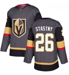 Golden Knights #26 Paul Stastny Grey Home Authentic Stitched Hockey Jersey