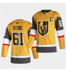 Golden Knights 61 Mark Stone 2020 21 Alternate Player Gold Jersey