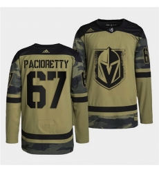 Men Vegas Golden Knights 67 Max Pacioretty 2022 Camo Military Appreciation Night Stitched jersey