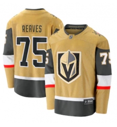 Men Vegas Golden Knights Ryan Reaves Fanatics Branded Gold 2020 21 Alternate Premier Breakaway Player Jersey