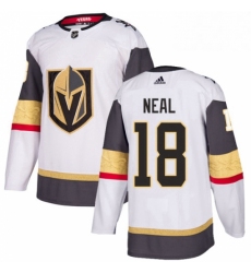 Mens Adidas Vegas Golden Knights 18 James Neal Authentic White Away NHL Jersey 