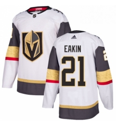 Mens Adidas Vegas Golden Knights 21 Cody Eakin Authentic White Away NHL Jersey 