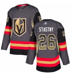 Mens Adidas Vegas Golden Knights 26 Paul Stastny Authentic Black Drift Fashion NHL Jersey 