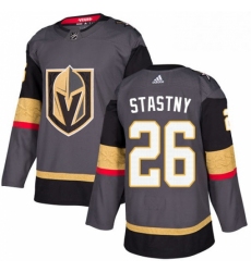 Mens Adidas Vegas Golden Knights 26 Paul Stastny Premier Gray Home NHL Jersey 