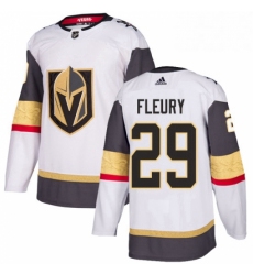 Mens Adidas Vegas Golden Knights 29 Marc Andre Fleury Authentic White Away NHL Jersey 