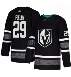 Mens Adidas Vegas Golden Knights 29 Marc Andre Fleury Black 2019 All Star Game Parley Authentic Stitched NHL Jersey 