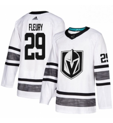 Mens Adidas Vegas Golden Knights 29 Marc Andre Fleury White 2019 All Star Game Parley Authentic Stitched NHL Jersey 